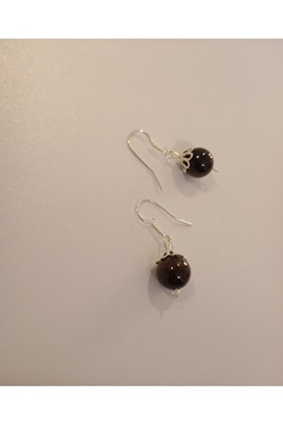 OEM Silver 925 Earrings with Garnet 10 mm