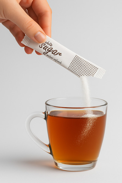 Özkan Ambalaj Temizlik 100 Adet Stick Toz Şeker Tek Kullanımlık Kağıtlı Şeker