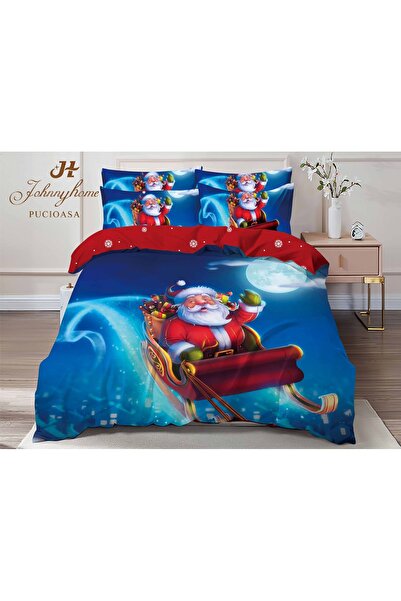 OEM Christmas bedding set, Finet, 6 pieces, 2 persons, 230x250cm, multicolor
