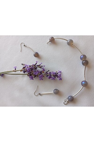 OEM Labradorite bracelet and earrings set (OEM)