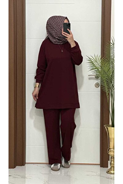 MODA ALMİRA 5222 K 120 Bordo Önü Çimali Spor İki̇li̇ Takim