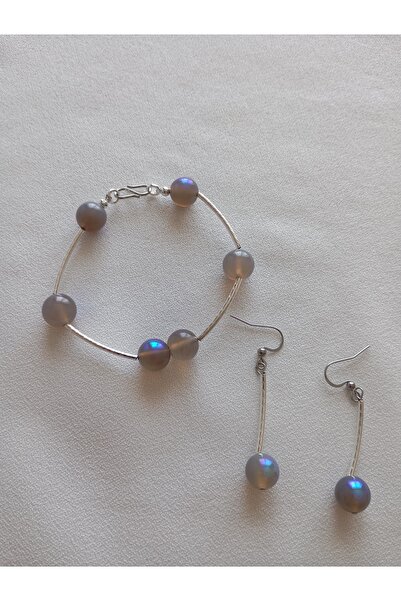 OEM Labradorite bracelet and earrings set (OEM)