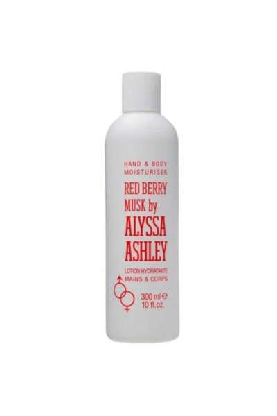 Alyssa Ashley لوشن اليدين والجسم برائحة التوت الأحمر والمسك - 300 مل