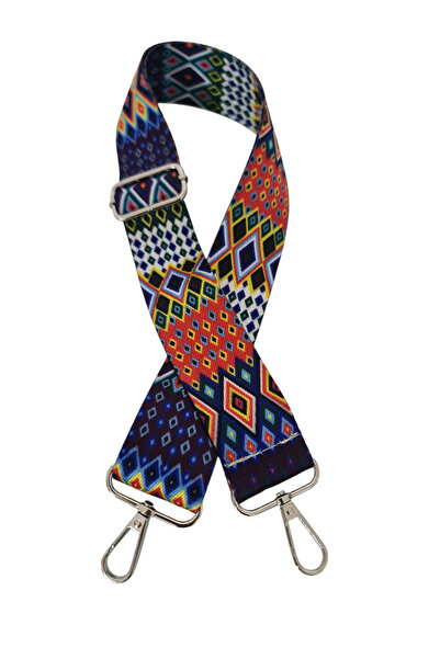 DAPHNE HOME DESİGN Polyester Kolon Ayarlanabilir Çanta Sapı - Telefon Askısı (120 CM) Göz Motif Desen