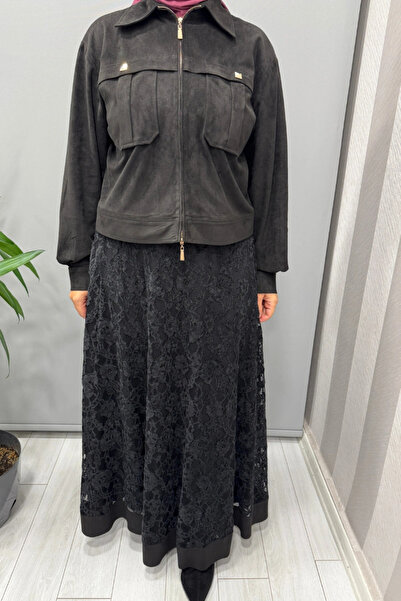 clande Skirt Suit Black 4008-2009