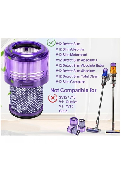 Rovexa Συμβατό φίλτρο Hepa Dyson V12 4 τεμαχίων