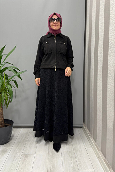 clande Skirt Suit Black 4008-2009