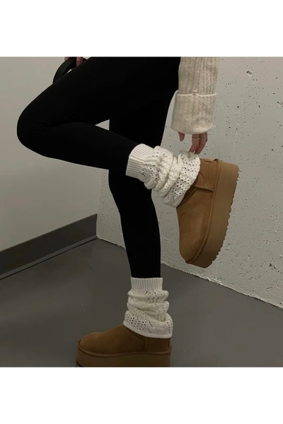 styleFlex Colanți groși cu striații, plusați pe interior