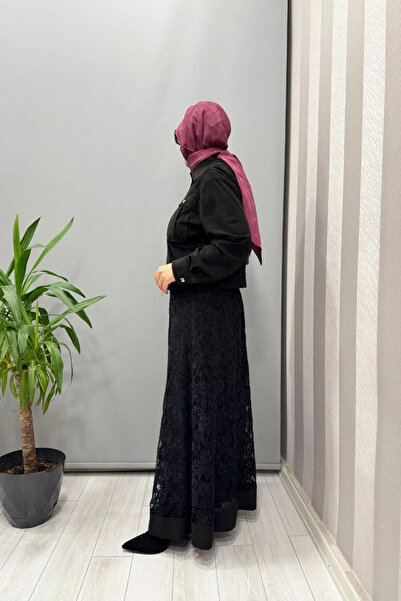 clande Skirt Suit Black 4008-2009