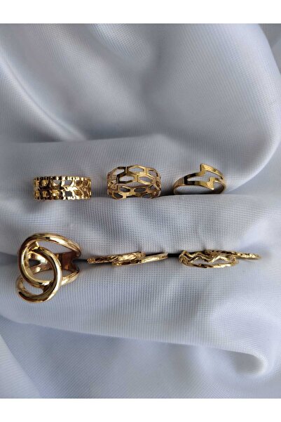 FASHİON JEWELRY خاتم متعدد قابل للتعديل بتصميم أنيق ورائع