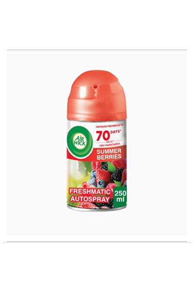 Air Wick Freshmatic Autospray Refill, Summer Berries, Eliminates Bad Odour 250 ml