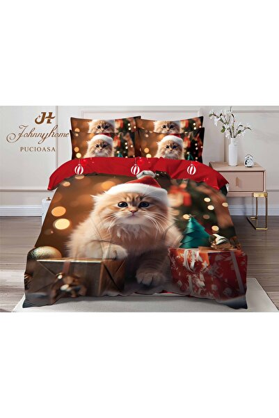 OEM Christmas bedding set, Finet, 6 pieces, 2 persons, 230x250cm, multicolor