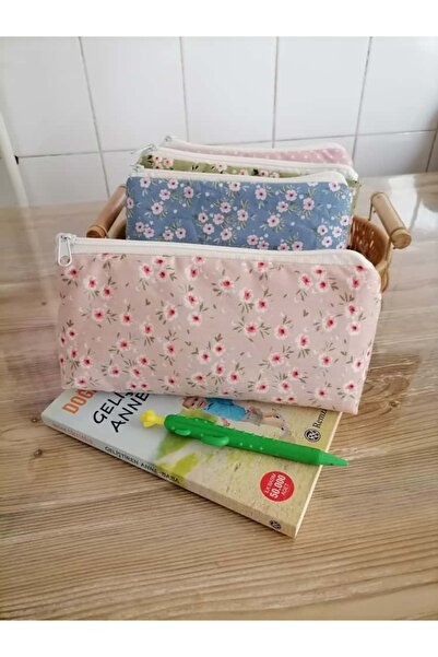 Handmade Geantă de machiaj din material textil Suport pentru stilou 21-12 cm ...