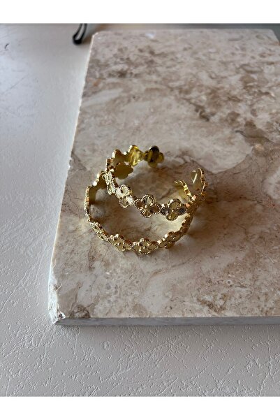 ELENOR Kadın Yonca Detaylı Ayarlanabilir Paslanmaz Çelik Bileklik