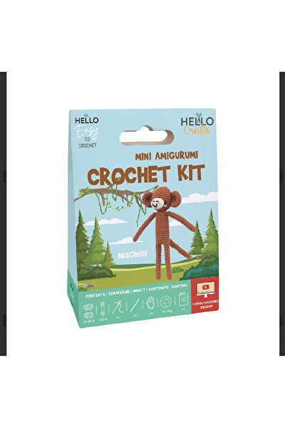 BALIM ÖRGÜ EVİ Mini Amigurumi Kit Mischief (Video Instruction)