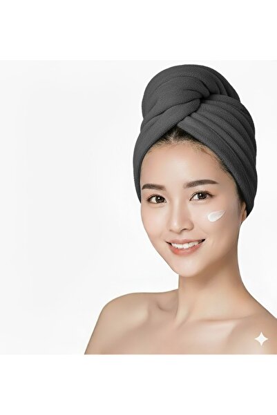 Raska Home منشفة شعر مطاطية بأزرار، قبعة للشعر، قبعة للمكياج، منشفة للعناية ب...