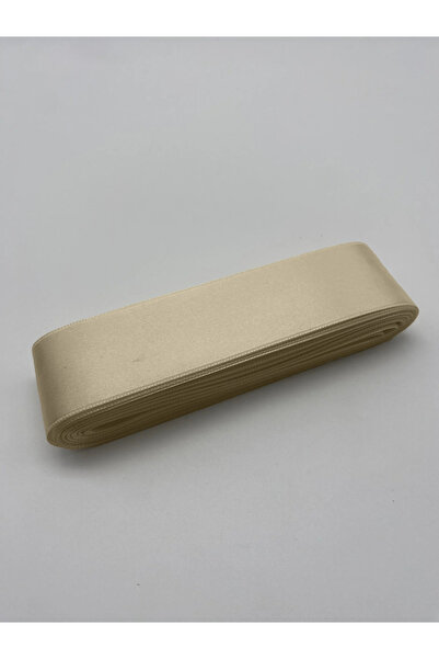 Ak Tuhafiye شريط ساتان بيج 4 سم بعرض 10 أمتار، شريط ساتان لتزيين باقات الورد ...