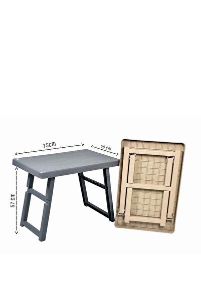 AR Beige plastic folding picnic table