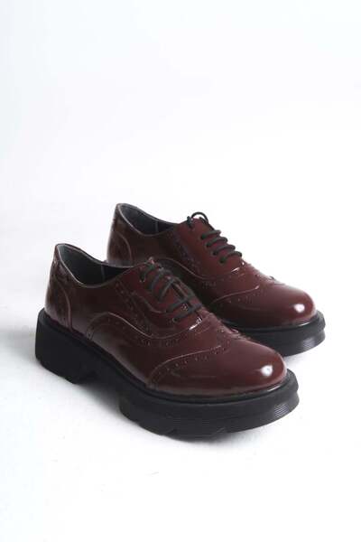 luuq shoes OESTE Натуральна шкіра Товстопідошвні оксфордські черевики з лаков...