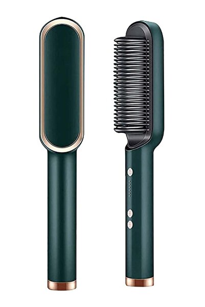 ELTRAZONE Professional Electric Hair Straightener Brush Heated Comb Straightening Combs Men Beard Ha
