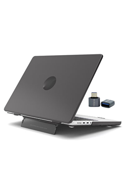 Mcstorey MacBook Pro 14.2 Case – 2025 M5 Pro/Max Matte Hard Cover with Stand Heat Dissipation Slim Design Black