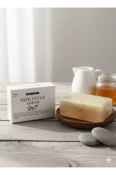 TRİTEX صابون حليب الحمير بالعسل وألياف اليقطين الطبيعية 120 جرام