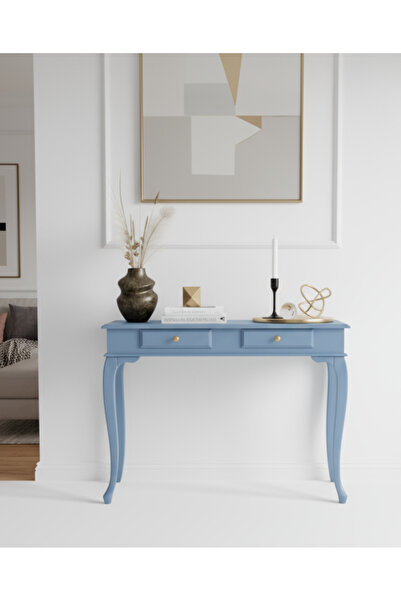 Wooding Mobilya 110 Cm Masif Lükens Açık Mavi Dresuar