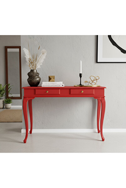 Wooding Mobilya 110 Cm Masif Lükens Kırmızı Dresuar