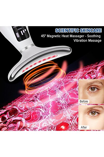 MYWORLD Neck Face Massager, Necomi Face Sculpting tool Multi-Function Face Massager with 7 Color Modes