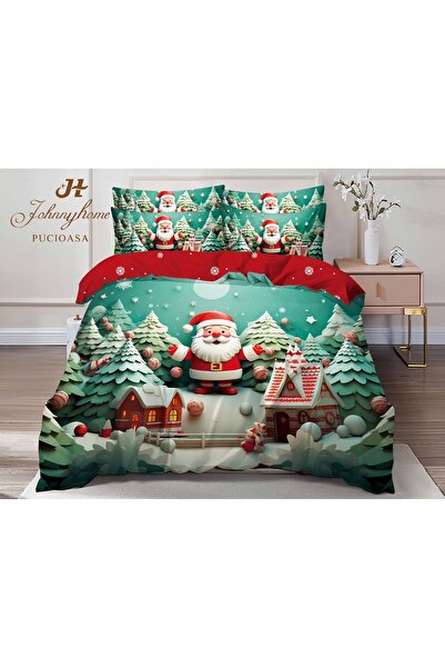 OEM Christmas bedding set, Finet, 6 pieces, 2 persons, 230x250cm, multicolor