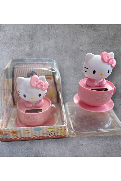 HEDİYEBİZİZ Güneş Enerjili Sürekli Hareket Eden Kafa Sallayan Hello Kitty