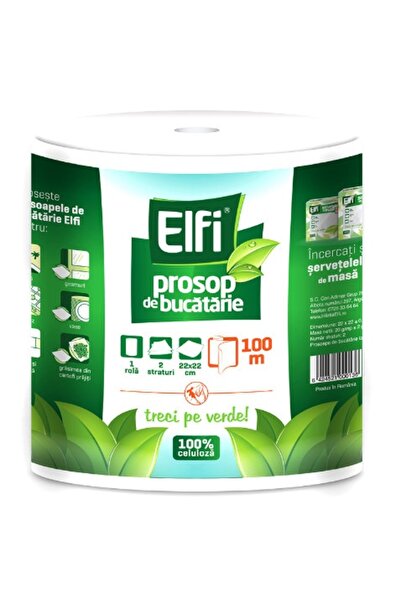 Elfi prosop de bucătărie cu 2 straturi 100 m