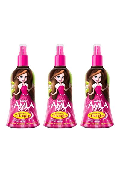 Dabur Kids Nourishing Hair Detangler Amla - Economical Pack 3×200 ml