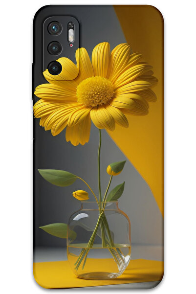 MRCİLETİSİM غطاء خلفي لهاتف Xiaomi Redmi Note 10 5G بنمط HD مطبوع - زهرة الفانوس