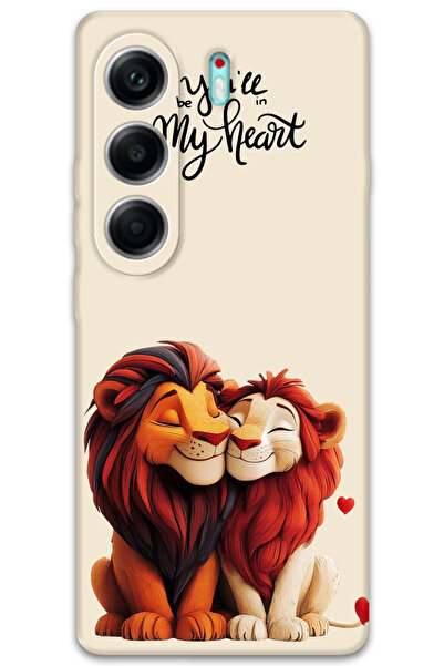 MRCİLETİSİM غطاء خلفي لهاتف تكنو كامون 40 4G بنمط عالي الدقة مطبوع - الملك الأسد