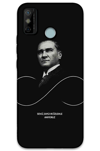 MRCİLETİSİM غطاء خلفي لهاتف Tecno Spark 6 Go بنمط HD مطبوع - أتاتورك إنفينيتي