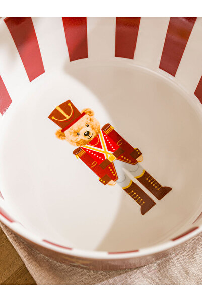 LC Waikiki Sparkling Choices from Shining Store |   Bear Teddy Printed Porcelain Bowl 18 cm