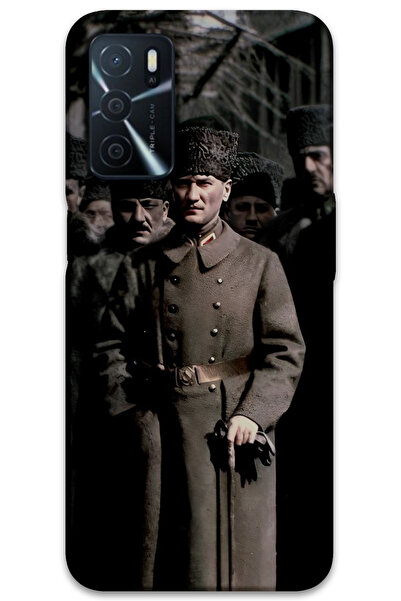 MRCİLETİSİM غطاء خلفي لهاتف اوبو A16 بنمط HD مطبوع - أتاتورك كالباك