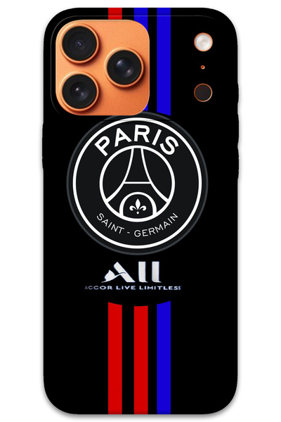 MRCİLETİSİM غطاء خلفي لهاتف iPhone 17 Pro Max بنمط HD مطبوع - PSG