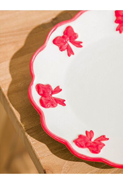 LC Waikiki Sparkling Choices from Shining Store | Fiyonk Printed Ceramic Cake Plate 17 cm