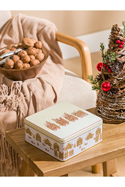 LC Waikiki Sparkling Choices from Shining Store | Christmas Themed Metal Storage Container 17 cm