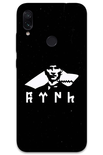 MRCİLETİSİM غطاء خلفي لهاتف Xiaomi Redmi Note 7 بنمط HD مطبوع - أتاتورك وولف