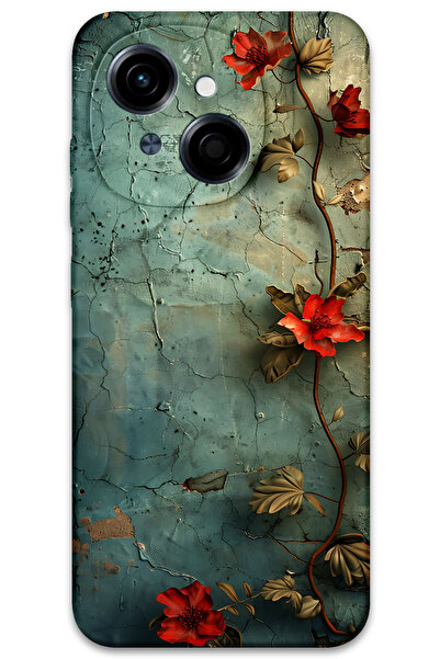 MRCİLETİSİM غطاء خلفي لهاتف Tecno Spark Go 1 2025 بنمط HD مطبوع - زهرة اللبلاب