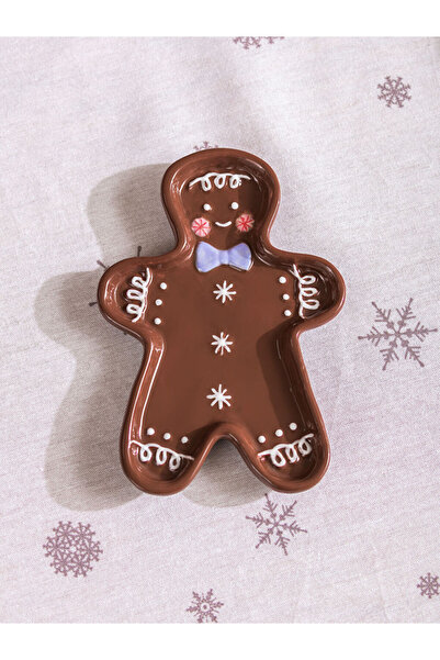 LC Waikiki Sparkling Choices from Shining Store |   Ceramic Plate with Cookie Man Figure 13 cm