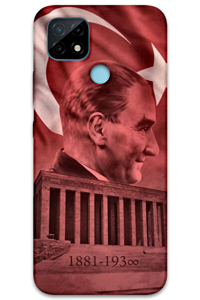 MRCİLETİSİM غطاء خلفي لهاتف Realme C25 بنمط HD مطبوع - أتاتورك أناميكابير