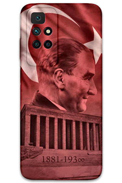 MRCİLETİSİM غطاء خلفي لهاتف Xiaomi Redmi 10 بنمط HD مطبوع - أتاتورك أناميكابير