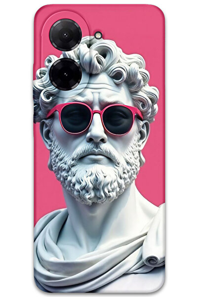 MRCİLETİSİM غطاء خلفي لهاتف Xiaomi Redmi A5 4G بنمط HD مطبوع - تمثال