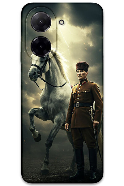 MRCİLETİSİM غطاء خلفي لهاتف Xiaomi Redmi A5 4G بنمط HD مطبوع - أتاتورك شيمبك