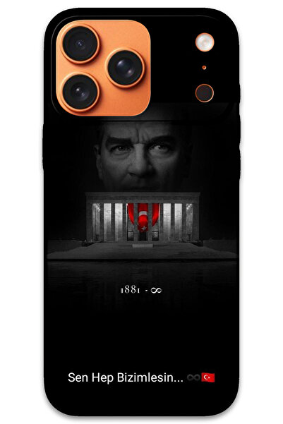 MRCİLETİSİM iPhone 17 Pro Case Hd Pattern Printed Back Cover - Atatürk Is wit...