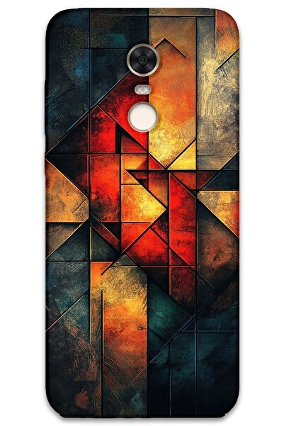 MRCİLETİSİM غطاء خلفي لهاتف Xiaomi Redmi 5 Plus بنمط HD مطبوع - ألوان دافئة